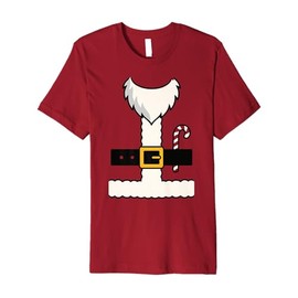 Funny Santa Costume Red Outfit for Holiday Family Fun Premium T-Shirt