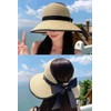 Women Ponytail Hole Sun Straw Hat Uv SPF UPF 50