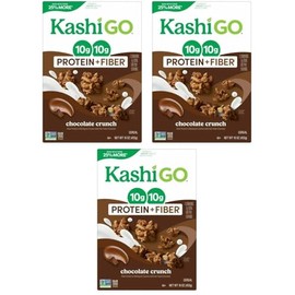 Cold Breakfast Cereal byKashi- Vegan Protein - Chocolate Crunch - 16 Oz Box - Pack of 3