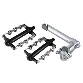 OG Stem 2-Screw 21.1 Chrome & Pedals Flat Twisted 1/2" Black/Chrome Twist