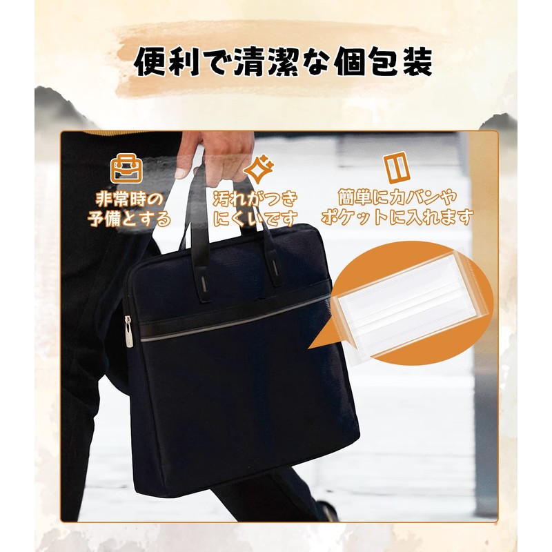 [Wide Ear Japan Inspection Goods] Masks, Pack of 100, Non-woven