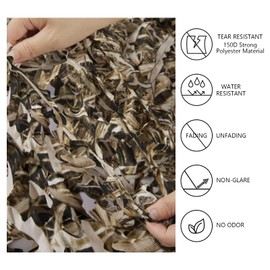 BASSDASH Camo Netting Camouflage Mesh Water Resistant for Hunting Blind Party