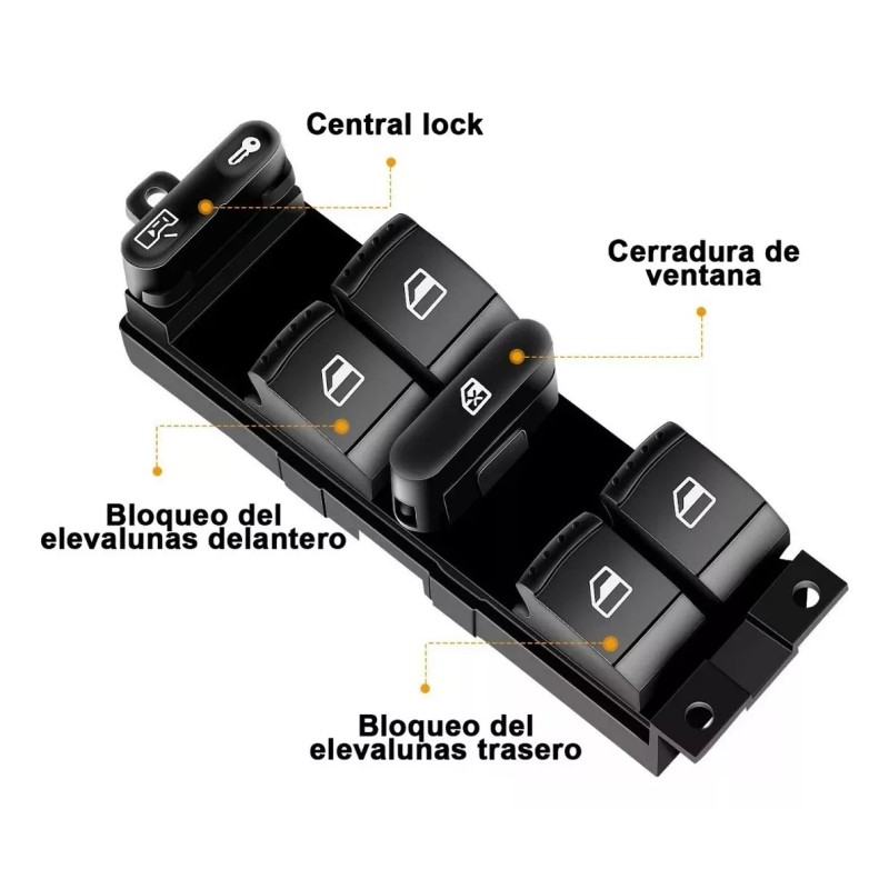 Lohotek Control Maestro Cristales Con Asidero Jetta Clasico Golf A4