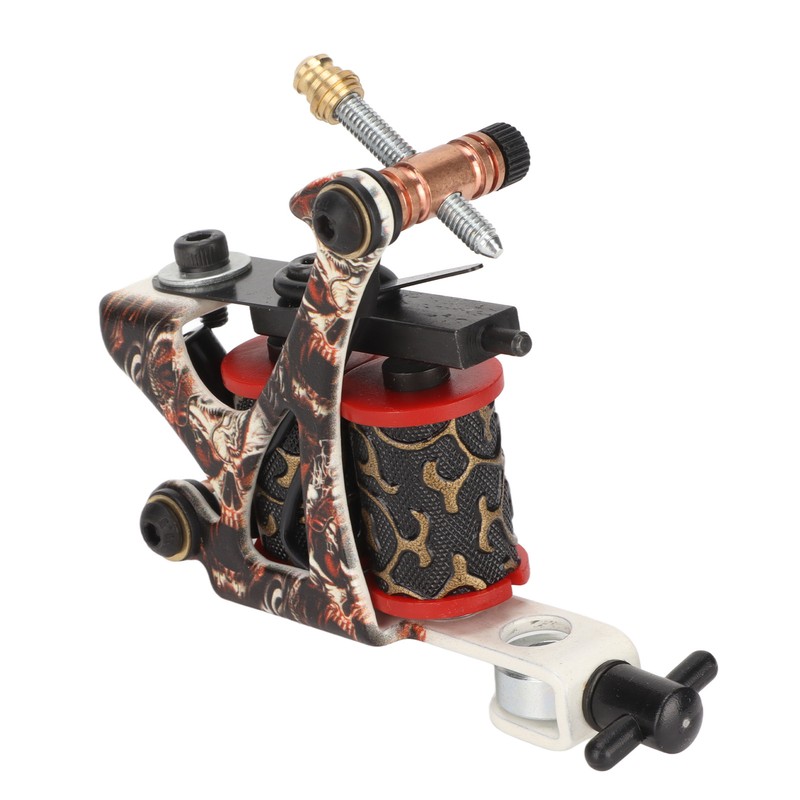Coil Tattoo Machine Professional Iron Frame 10 Wraps Coil Liner