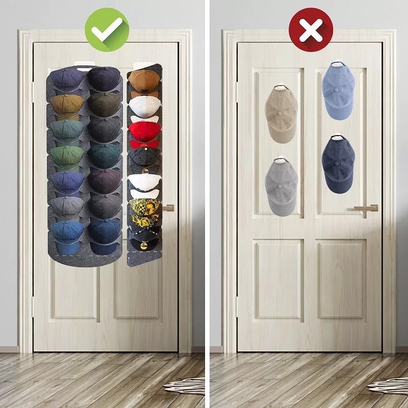 Deluxe Organizador Almacenamiento Gorras Sombreros 14 Espacios