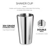 Final Touch Double-Wall Boston Shaker Set - Stainless Steel Mixing