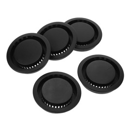 LALAFINA 5pcs Cabinet Vent Covers Durable Air Vents for Wardrobe Furniture Easy Installation Heat Emission Hole