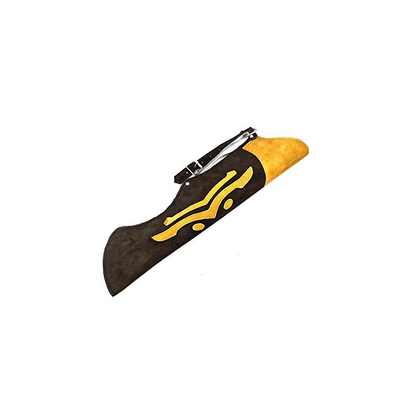starlingukpk Quality Traditional Archery Suede Leather Archery Quiver.