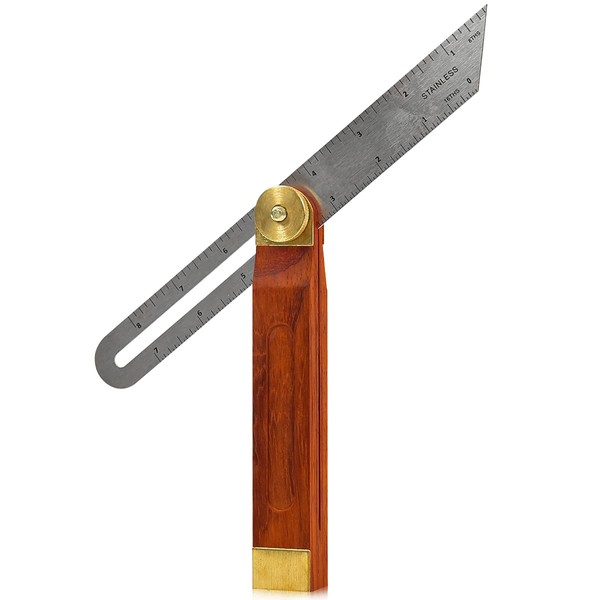 LUUFAN Adjustable Carpentry Square Bevel Gauge Sliding Bevel 9 Inch/230mm