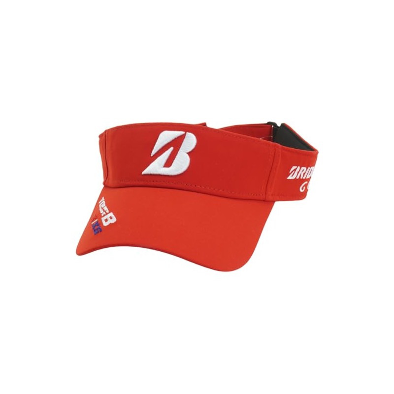 Bridgestone Golf CPG24BRD RD Men's Visor Pro Model Visor, red