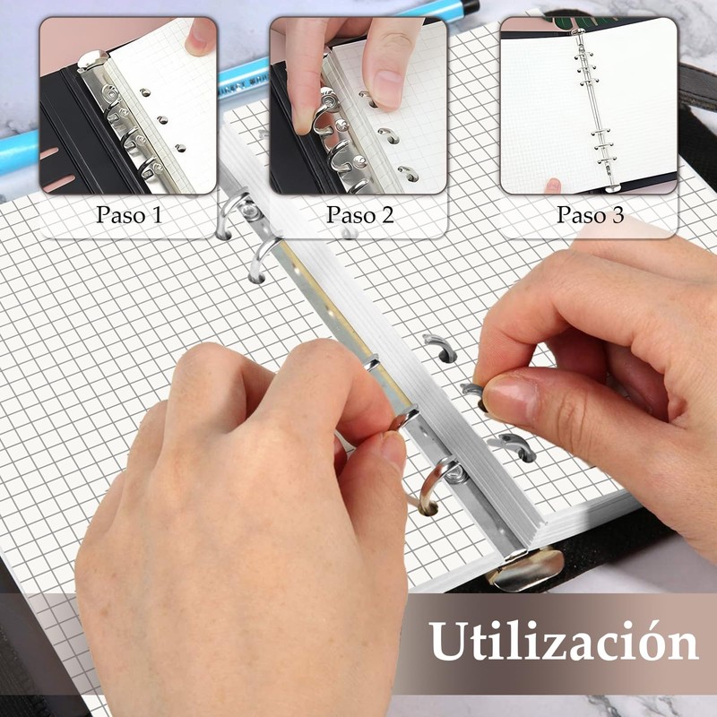 Papel para Recargas A5 -Paquete de 2, 180 Páginas /