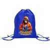 pindaloo cool Drawstring Backpack Bag - Blue 2 different sides