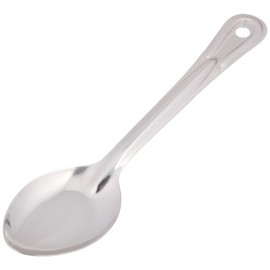 Winco Stainless Steel Basting Spoon, Solid, 11", 1.2mm