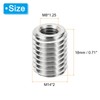 PATIKIL Thread Adapters Sleeve Reducing Nut, 6 Pcs M14*2 Male