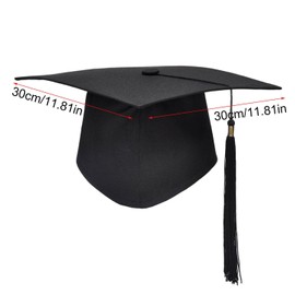 ZHYUAN Graduation Cap with Tassel,Unisex Graduation Cap,Adjustable,Unisex Adult Graduation Cap,Black Graduation Cap,Adults Graduation Hat,Black Graduation Hat,for Adults High School,Bachelor Master