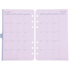 Franklin Planner Original Monthly Calendar Begins July 2025, Starts Sunday, Compact Size 86466
