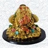 Addune Feng Shui Money Frog Statue Toad Three Legs Frog