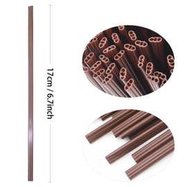 Sugormek 6.7 IN Three-hole Coffee Stirrers Sticks with Storage Jar, Disposable Plastic Drink Stirrer Sticks, 200 Stirrers, Use It As A Coffee Straws