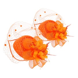 Baluue Chic Party Headband Plume Hat Headband Gauze Plume for Stylish and Eye-catching Look