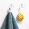 YSDMY Pack of 8 Coat Hooks, Silver, Double Wall Hooks,