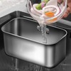 Sink Drain Strainer Basket 304 Stainless Steel Sink Strainer Basket