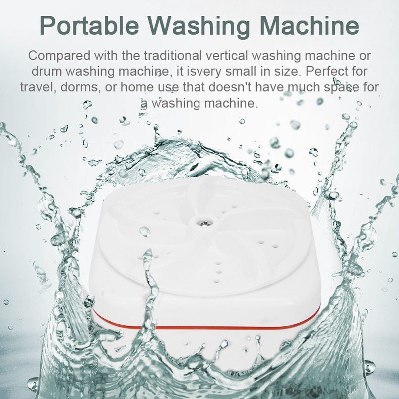USB Powered 18W Mini Portable Turbos Washing Machine Home Travel