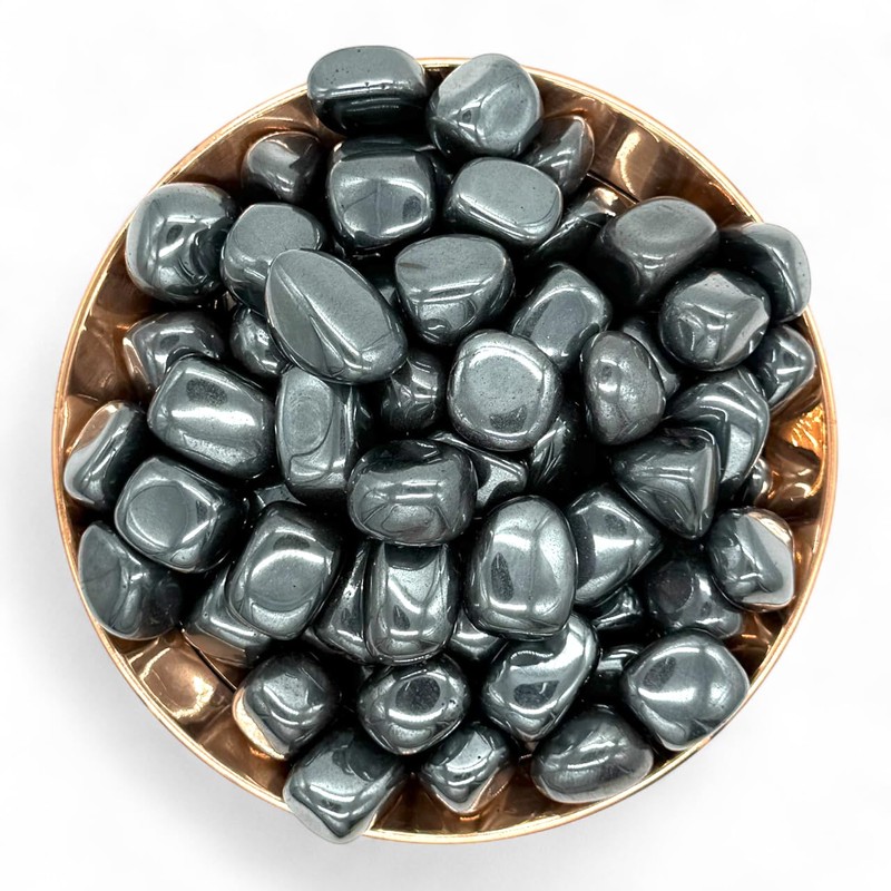 Pachamama Essentials Hematite Tumbled Stones (1, Oval)