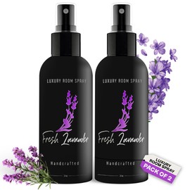 605Products - Fresh Lavender Air Freshener - Room Spray for Home, Bathroom, and Bedroom - Long Lasting Odor Eliminator with Essential Oils and Natural Ingredients - Home Fragrance Essential - 2 Pack