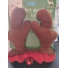 Unbranded New pet antler headband with red scrunchie bell collar