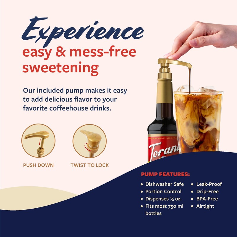 Torani Coffee Syrup, Chai Tea Spice Flavored Syrup for Drinks,