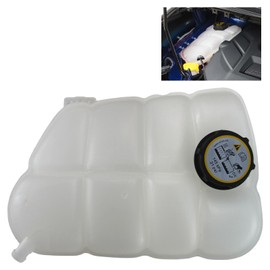 PPNZQAUT 603-278 Engine Coolant Reservoir Tank with Cap Compatible with 2013 - 2016 Ford Escape, 2013 - 2018 Ford Focus, 2014 - 2020 Ford Transit Connect | Overflow Reservoir Replaces# CV6Z8A080C