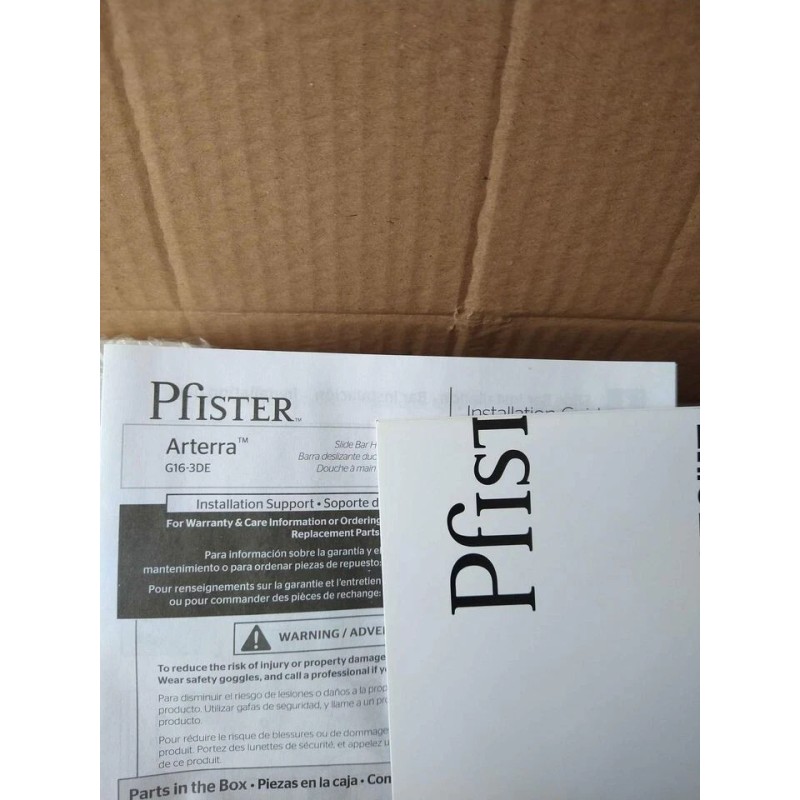 Pfister BRAND NEW HAND SHOWER /PFISTER ARTERRA SLIDE BAR G16-3DEC