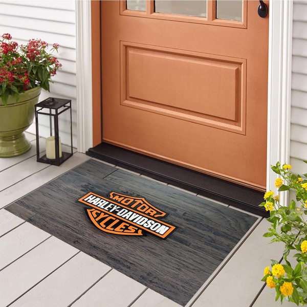 Harley Davidson Doormat, Harley Mat, Modern Doormat, Home Decor, Front Door Mat, Door Mat, Non-Slip, Out Doormat, phrly_43.1 (20x28_inc(50x70_cm)