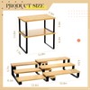 Marsui 4 Pcs Cabinet Organizer Display Risers, 3-Tier Cupcake Stand
