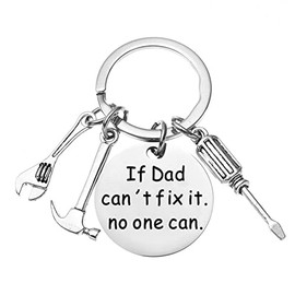 If Dad Cant Fix It No One Can Keychain Dad Christmas Birthday Gifts for Father Papa Dad Keychain Daddy Gifts from Daughter Son