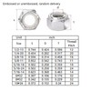 Wensilon(50pcs) 1/4-20 Self Clinching Nuts 304 Stainless Steel Self-Lock Nylon