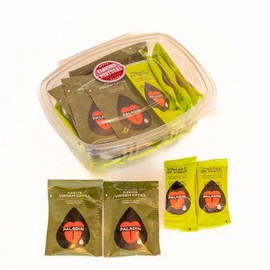 Vinegar and Olive Oil Sachets - 28-Pack (14 Each) - Easy-to-Use Single-Serve Portions (0.17 fl oz Vinegar, 0.24 fl oz Olive Oil) - Perfect for Salads, Picnics, and On-the-Go Meals