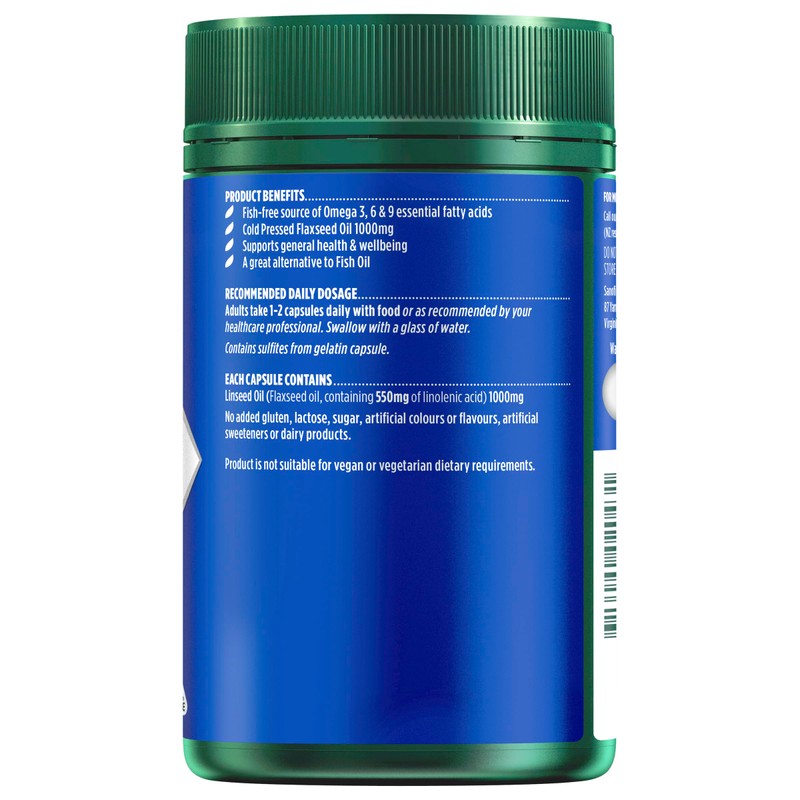 Nature's Own Plant Based Omega Capsules 125 - Contains 1000mg