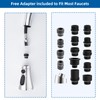 Hibbent Pull Down Kitchen Faucet Head Replacement, 3-Function Kitchen Faucet