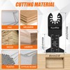 Kyoffiie 100Pcs Oscillating Saw Blades, 1-3/4" Quick Release Multi Tool
