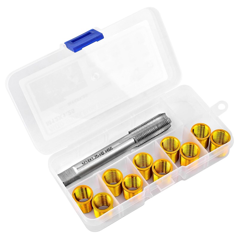 NINEFOX Spark Plug Thread Repair Kit, M12x1.25 | 10-Piece Inserts