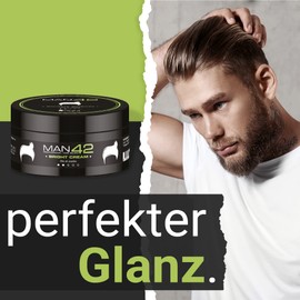 MAN42 Bright Cream, Shiny Pomade, Styling Pomade, 100 ml