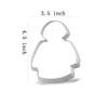 Keewah Raincoat Cookie Cutter, 4.5 x 3.5 inch, Stainless Steel