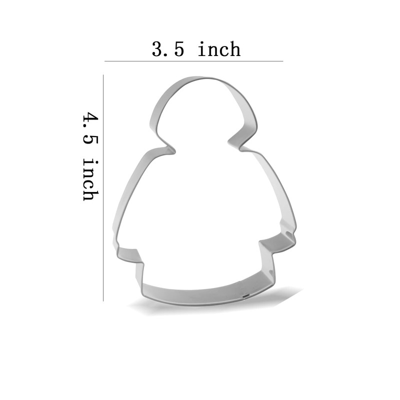 Keewah Raincoat Cookie Cutter, 4.5 x 3.5 inch, Stainless Steel