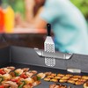 2pcs Stainless Steel Griddle Spatula Stand - Clamp-On Edge Mount