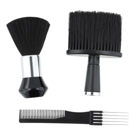 QIYUDA 3 Pcs Barber Neck Duster Brush for Hair Cutting and Brushing off Hair Around Neckline and Ears After Haircut