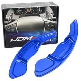 iJDMTOY Sports Blue A-Spec Style Aluminum Larger Paddle Shifter Extension Compatible with Acura 2013-20 MDX, 2013-22 ILX, 2013-16 RDX, 2015-20 TLX, 2009-14 TSX