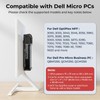 Mini PC Mount for Dell with Desk Clamp Micro PC
