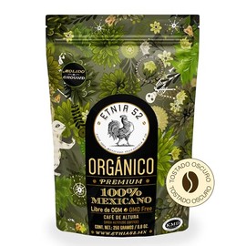 Café Molido Orgánico de Altura | 250gr | Tostado Oscuro | Cuerpo Medio | Certificación Kosher | Aroma de Especies Florales | Cafe para Cafetera | ETNIA 52