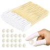 MEMOFYND 200 Pcs Pet Ear Cleaning Cotton Buds with 20